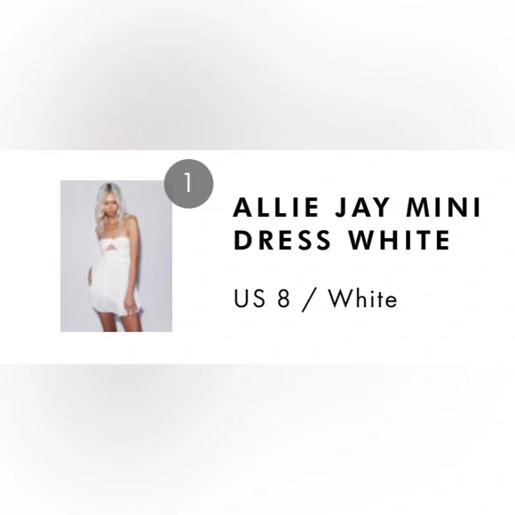 PRINCESS POLLY STRAPLESS MINI DRESS | SIZE 8 - Picture 4 of 4